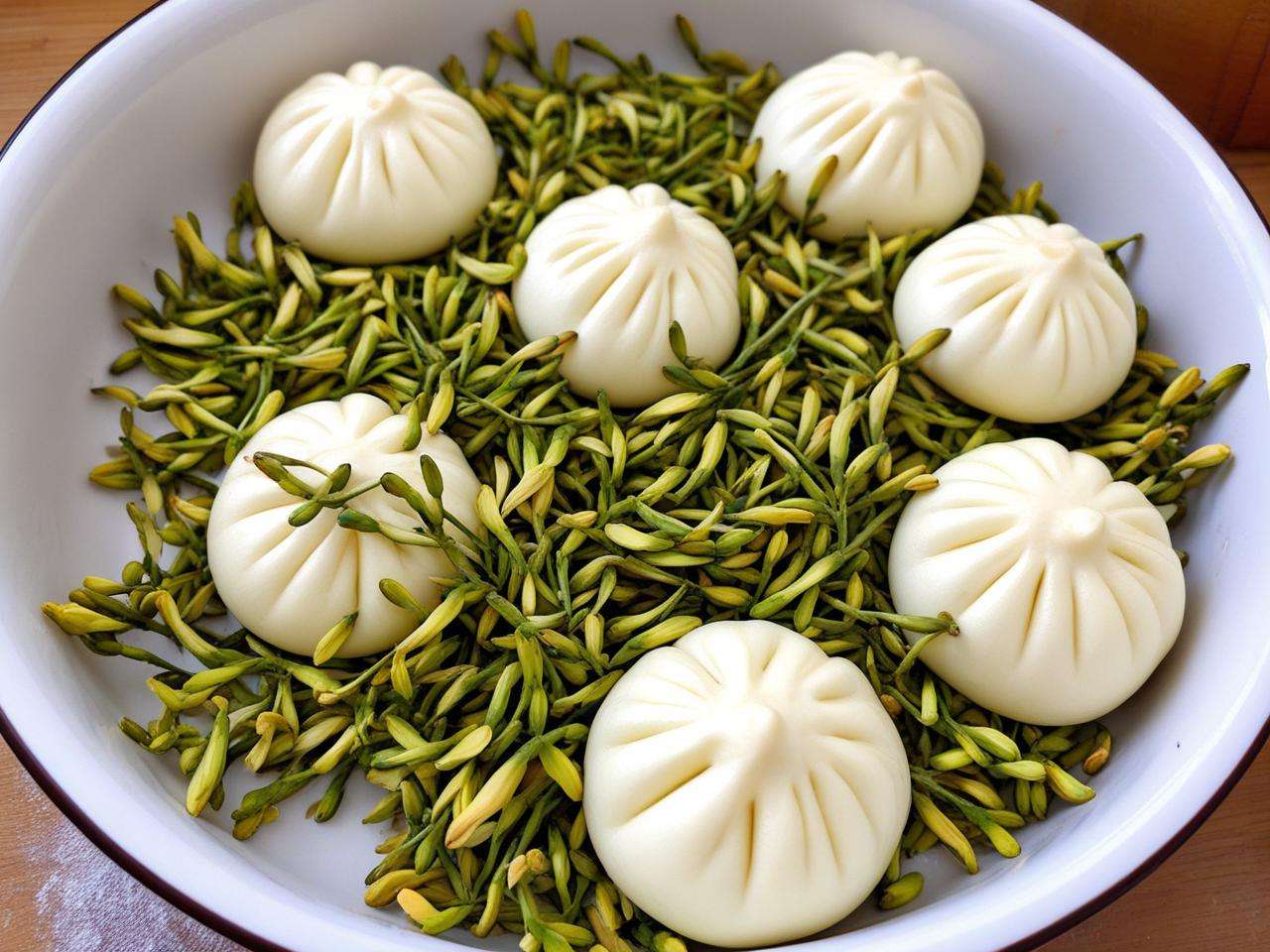 干槐花能不能蒸包子吃呢