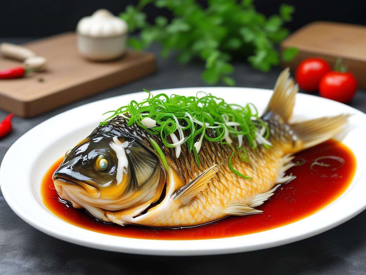 蒸鲤鱼超好吃的秘诀：这些材料搭配让鲜味直穿心窝！