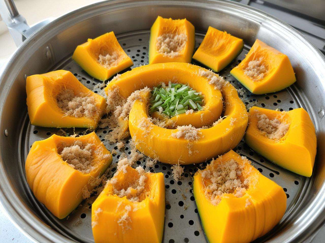 蒸磨盘南瓜的做法：从准备到出锅的详细操作流程