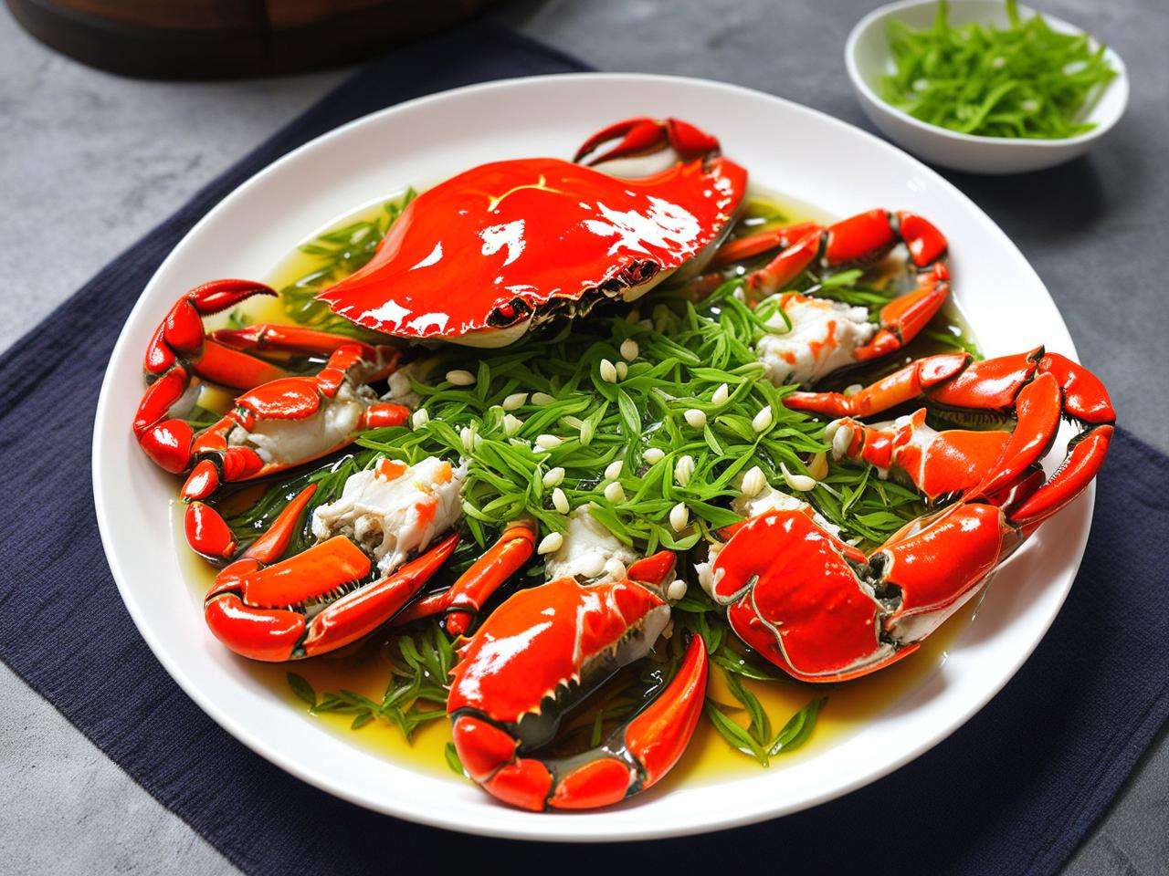龙井茉莉蒸螃蟹能吃吗？这种新奇搭配你敢尝试吗