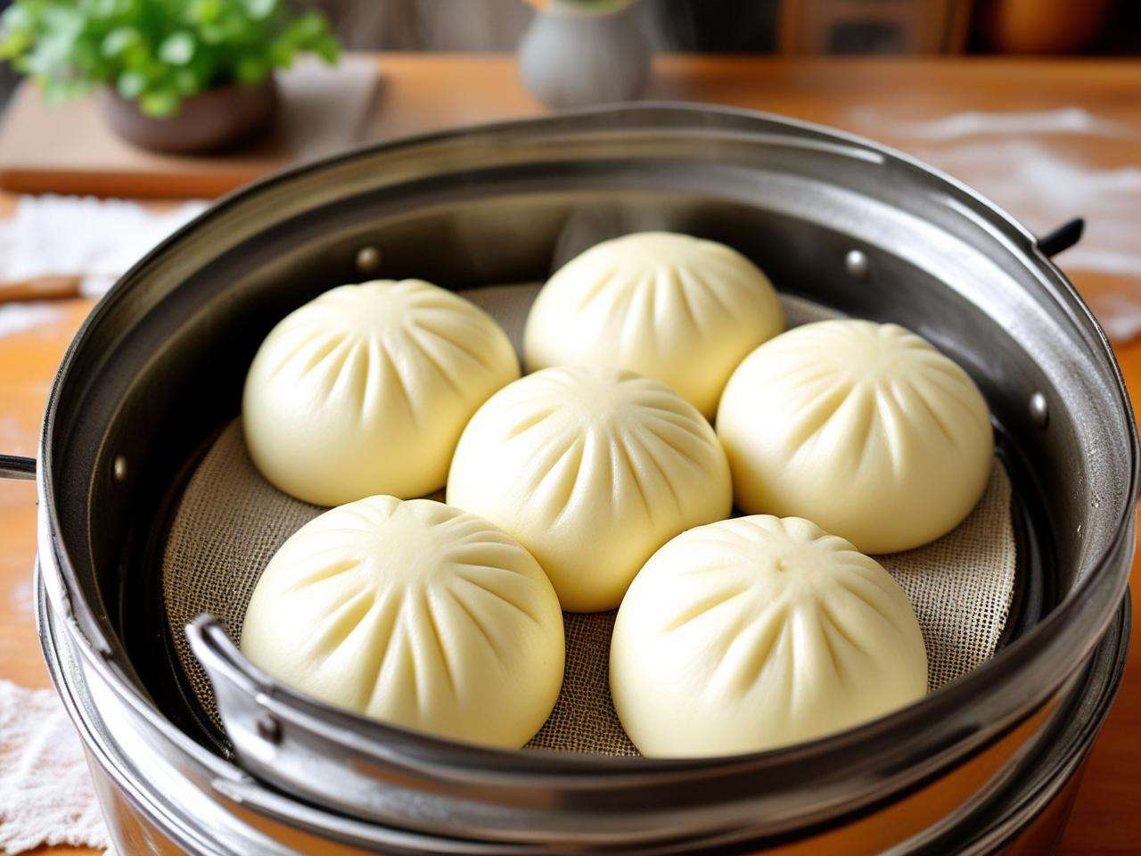大铁锅蒸馒头,麦香满溢口感佳,这一口好吃到上头!