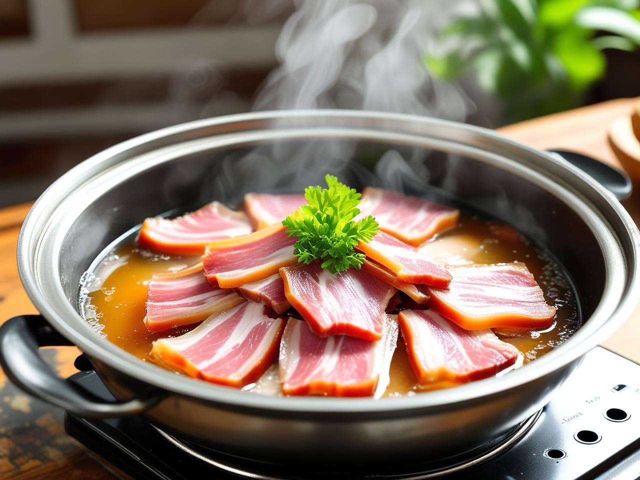 简单家常做法,轻松搞定蒸咸肉