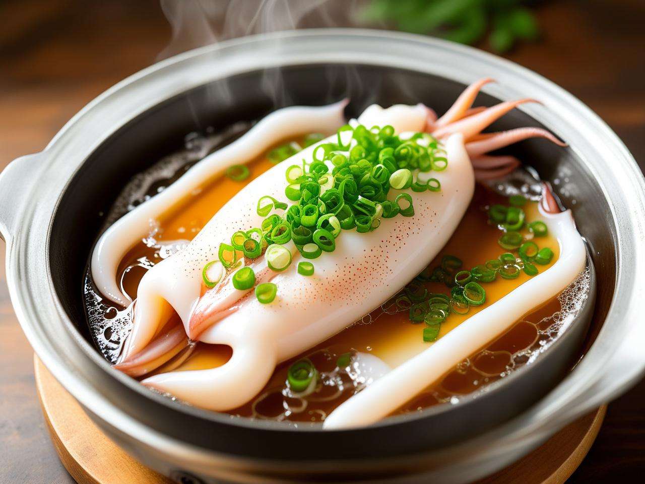 葱姜蒸鱿鱼做法窍门全掌握