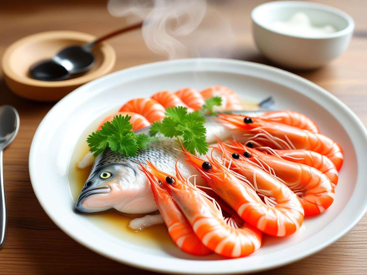 鲑鱼和虾能一起蒸给宝宝吃吗