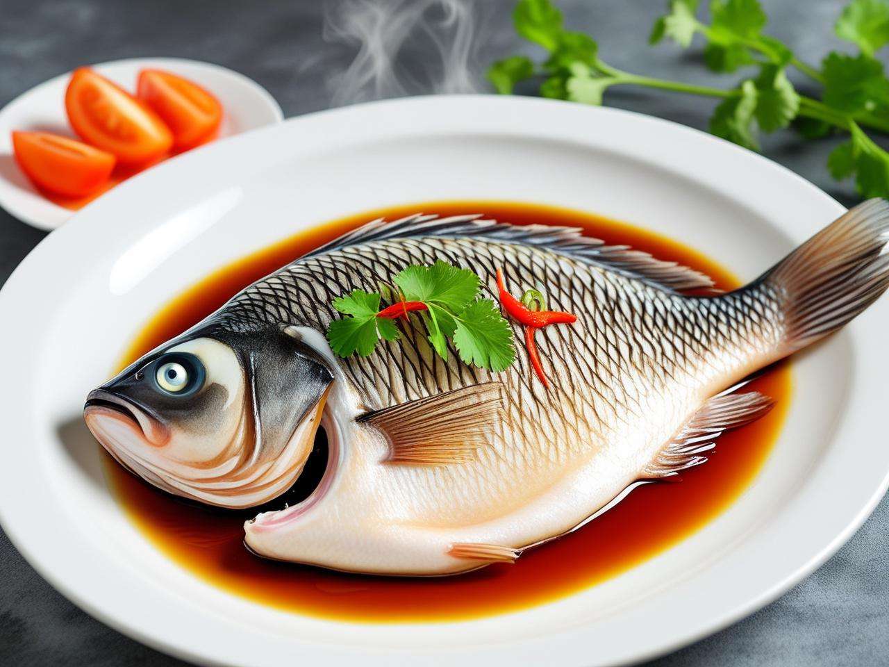 简单几步搞定蒸罗非鱼,鲜嫩美味,做法易学让你轻松享受美食盛宴