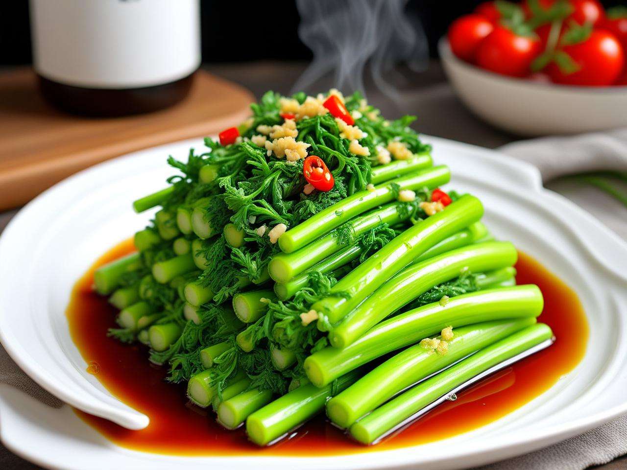 蒸茼蒿做法大全，解锁多种美味蒸菜方式