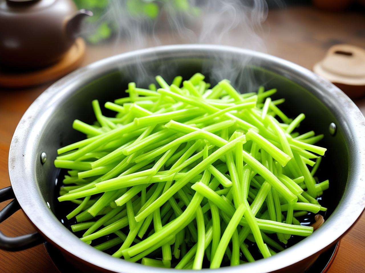 野生的水芹菜能蒸着吃吗