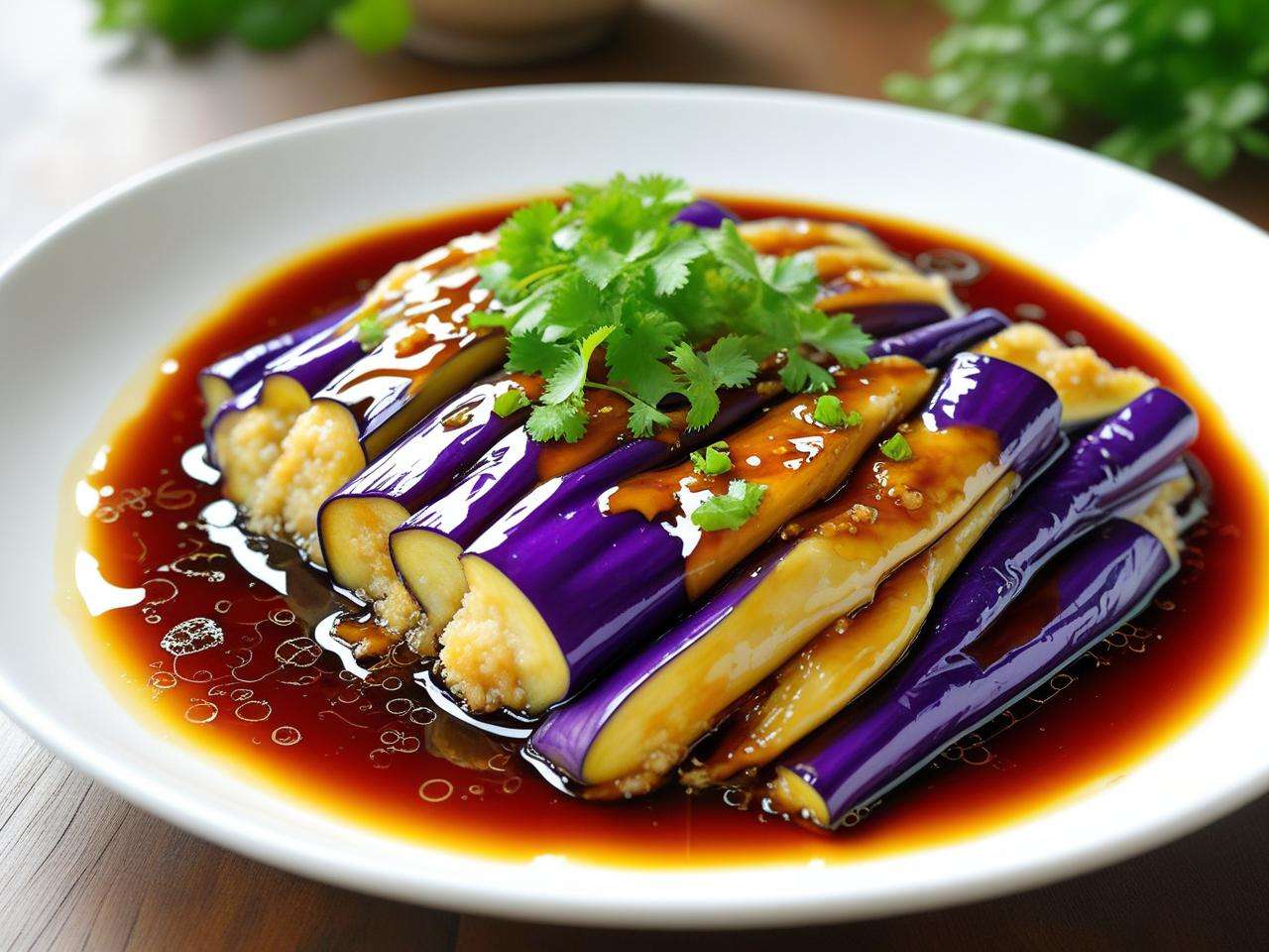 蒸米粉酱汁茄子：好吃还是不好？