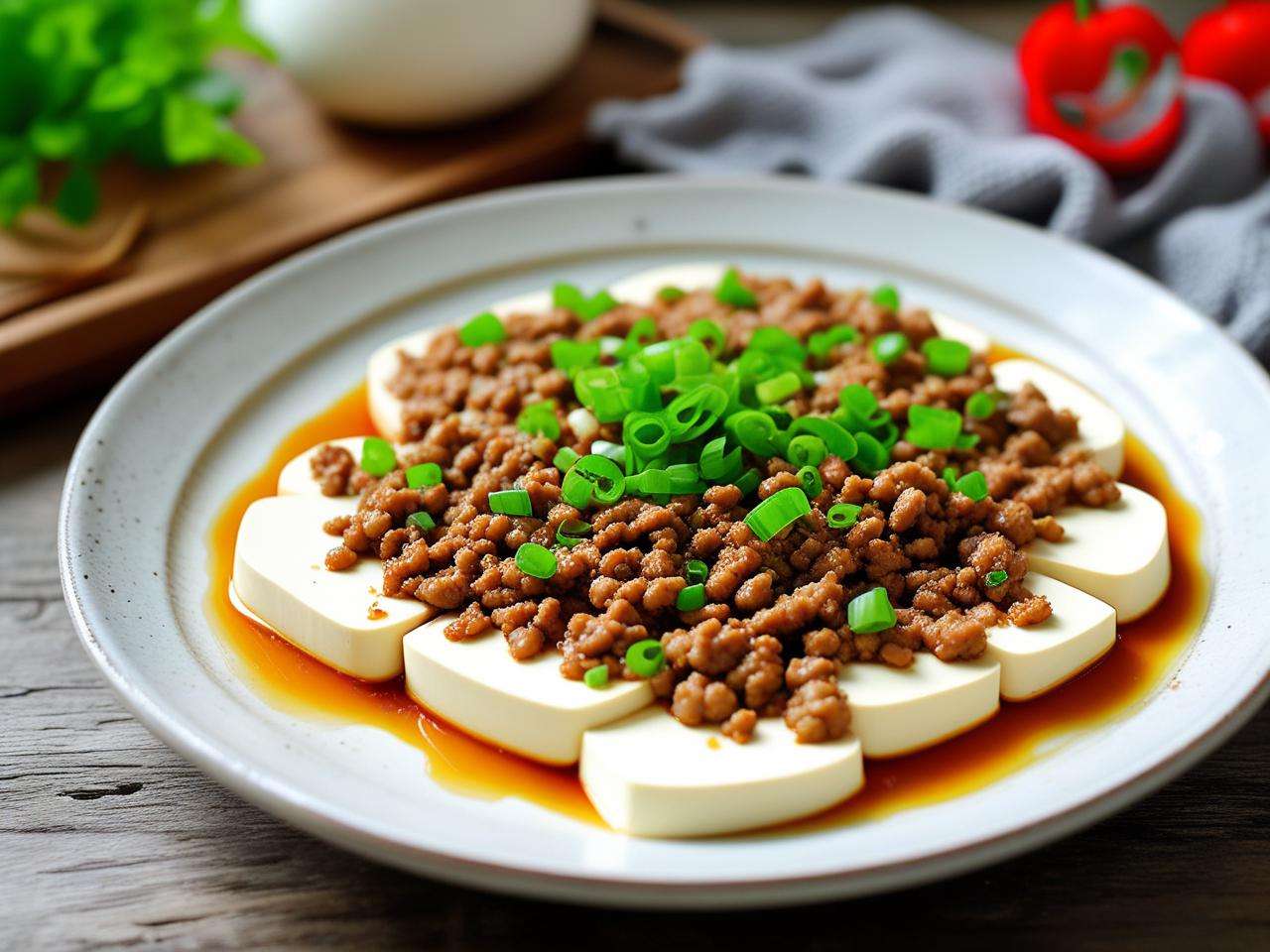 肉末蒸豆腐家常做法，简单几步做出嫩滑鲜香美味佳肴