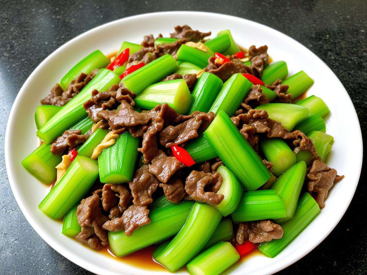 丝瓜腐竹炒牛肉能吃吗