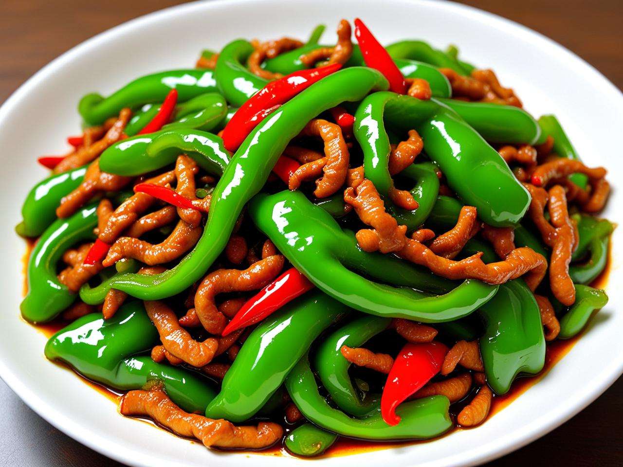 青椒炒肉丝做法之红烧版:独特风味的家常美食烹饪秘籍
