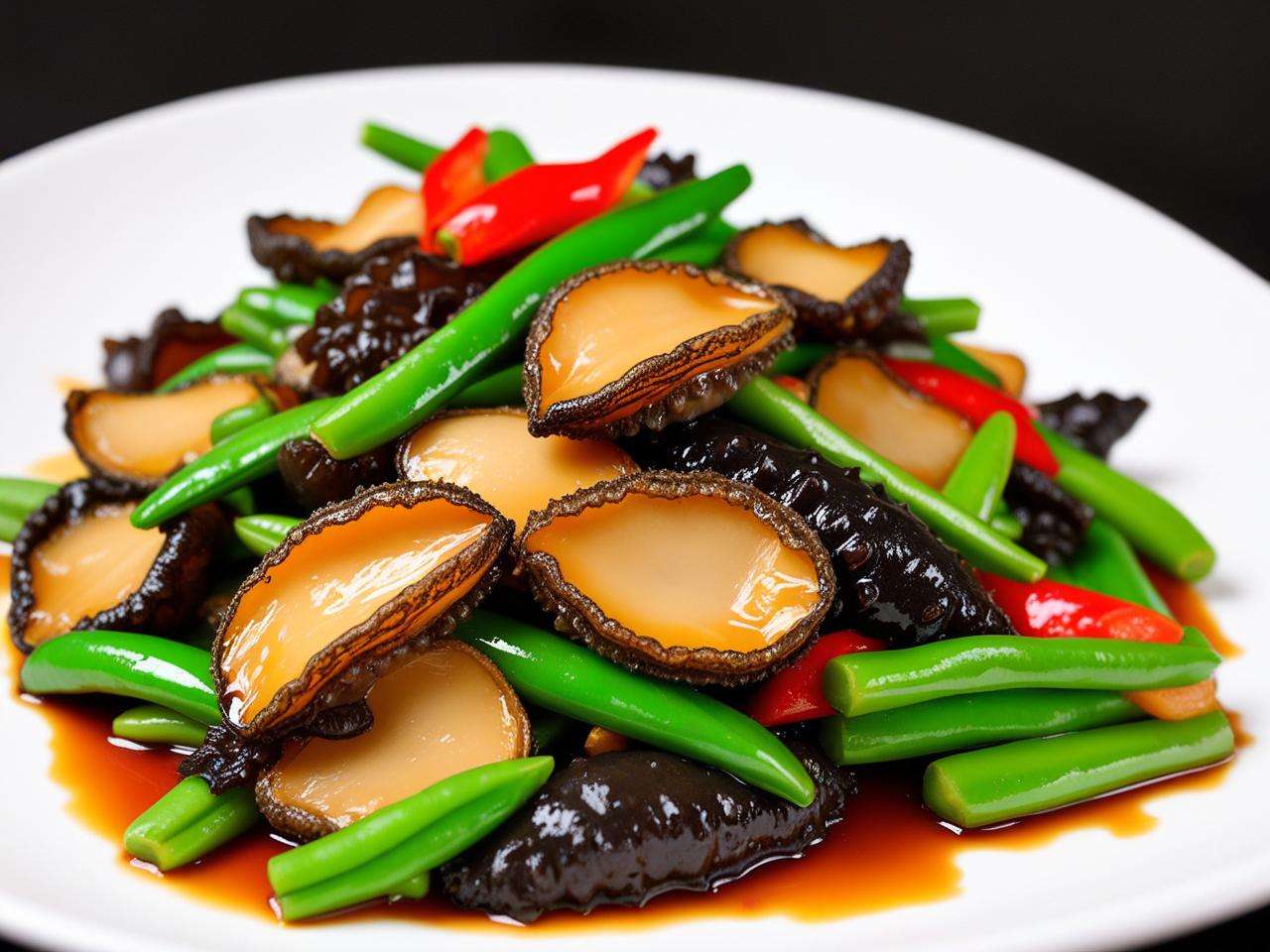 海参鲍鱼炒茶树菇能否食用