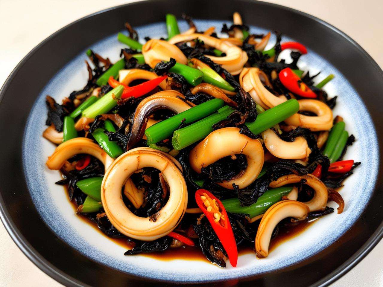 干菜炒乌贼的美味烹饪方法