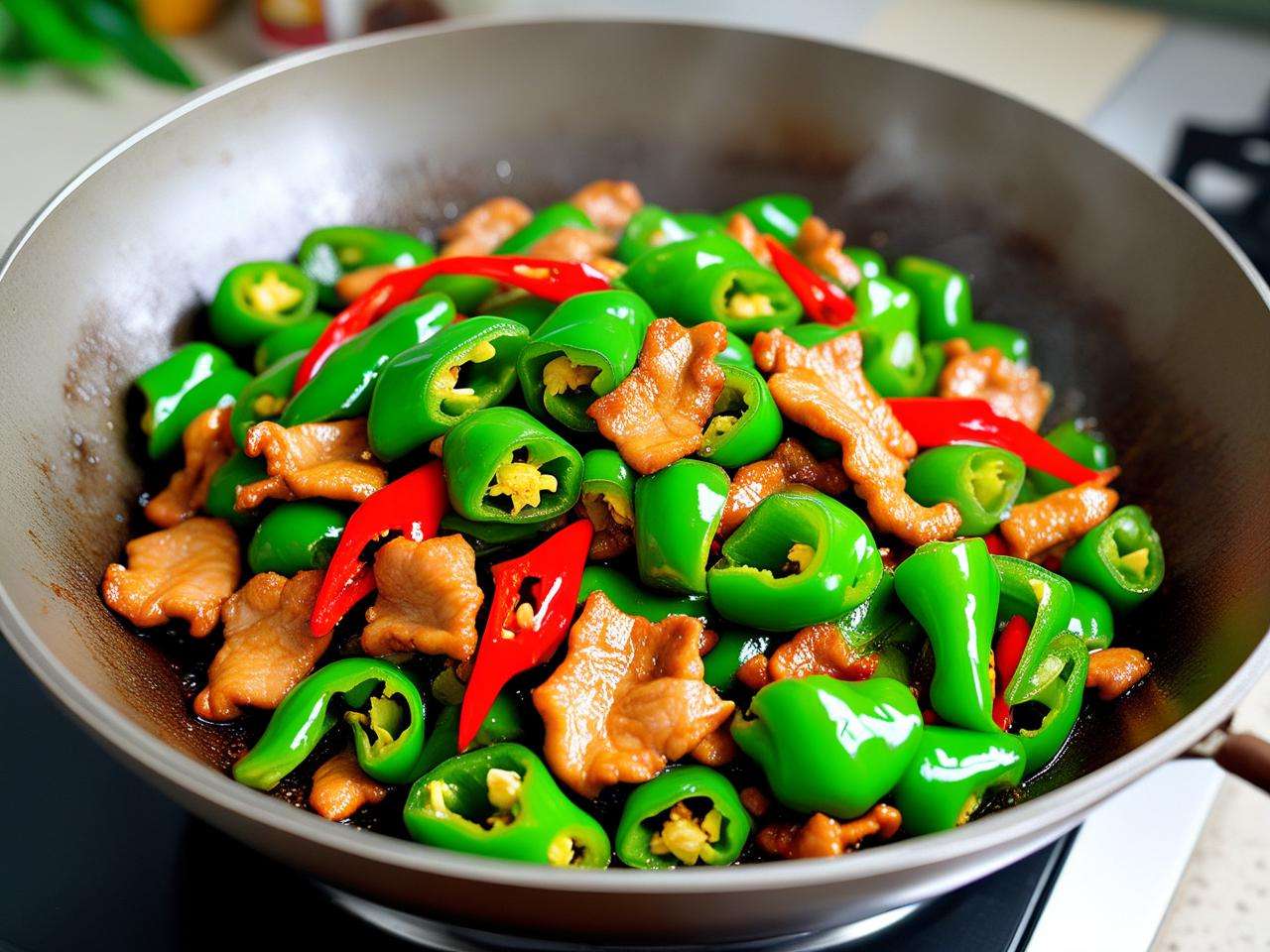 半斤肉炒辣椒的烹饪方法及技巧