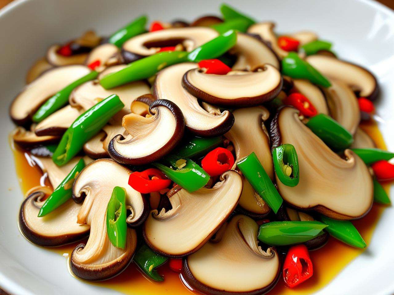 家常炒鲜冬菇的具体炒制方法