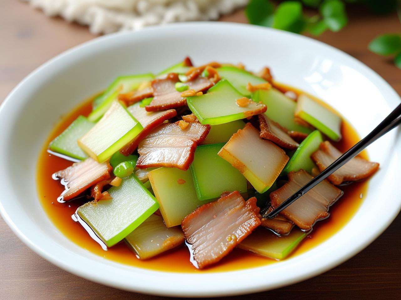 冬瓜炒咸肉好吃与否?众说纷纭,味道谜底等你来揭
