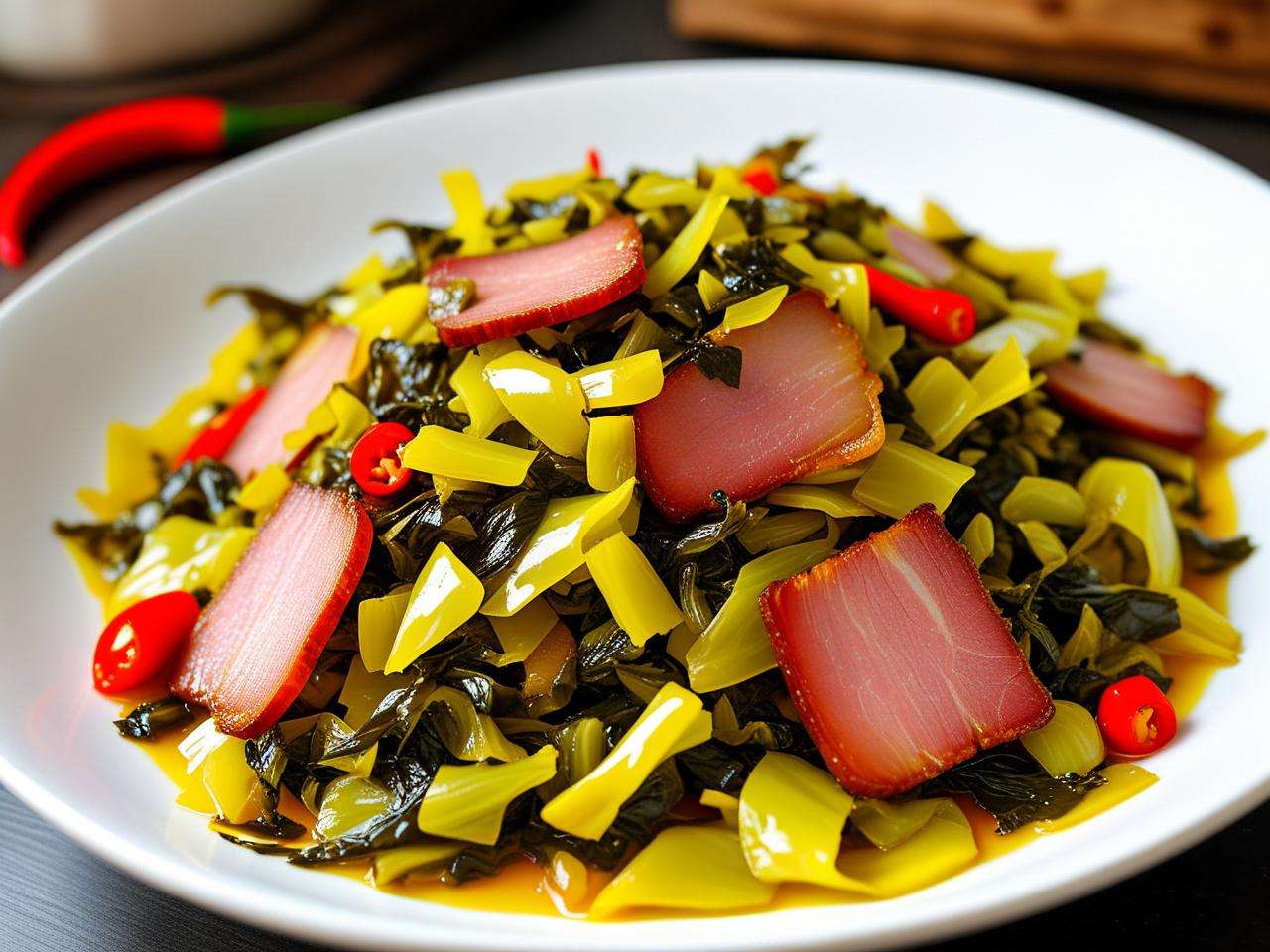 香飘四溢!腊肉炒酸菜的正宗家常做法大揭秘