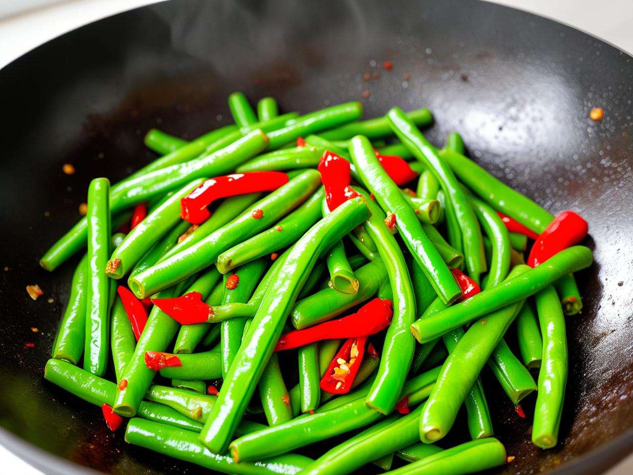 家常炒豆角做法,简单几步,美味出锅,鲜香下饭超好吃