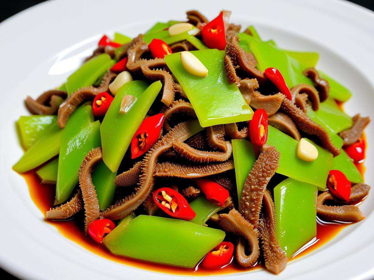 牛肚炒莴笋好吃与否?舌尖味蕾来揭晓这道美味的答案