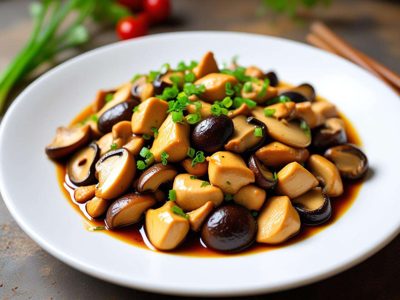 蘑菇炒鸡丁做法大全