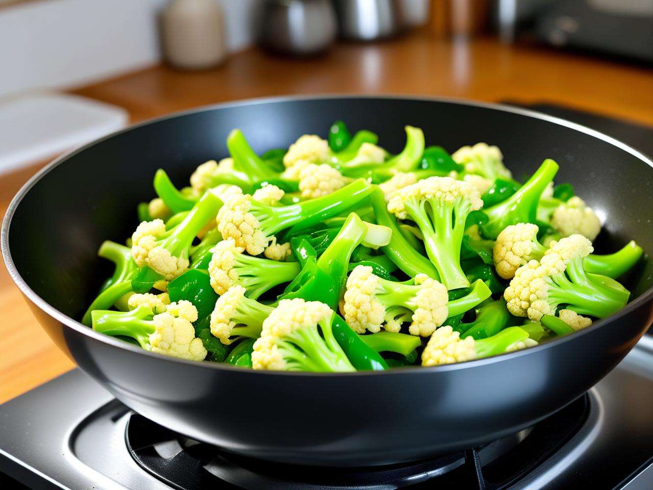 青椒炒花菜怎么炒好吃的烹饪技巧
