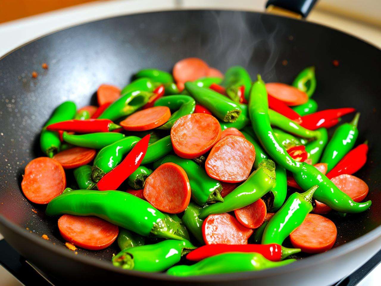 香肠辣椒炒肉的详细制作步骤及技巧