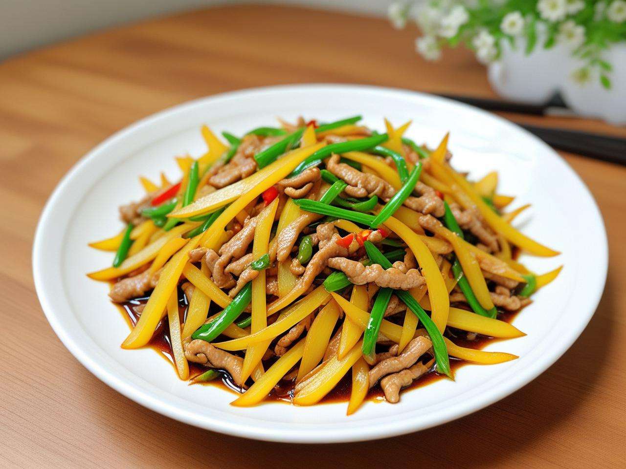 酱油土豆炒肉丝的家常做法，简单几步轻松搞定美味佳肴