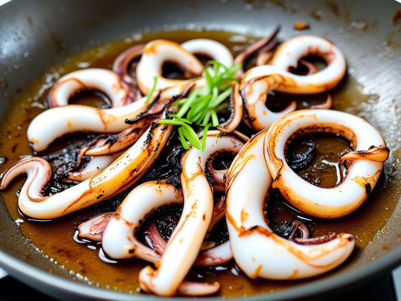 鱿鱼炒出来发黑是怎么回事呢？