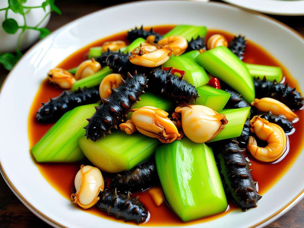 海参蛏子炒丝瓜能吃吗 探索这道独特菜肴的美味与可能