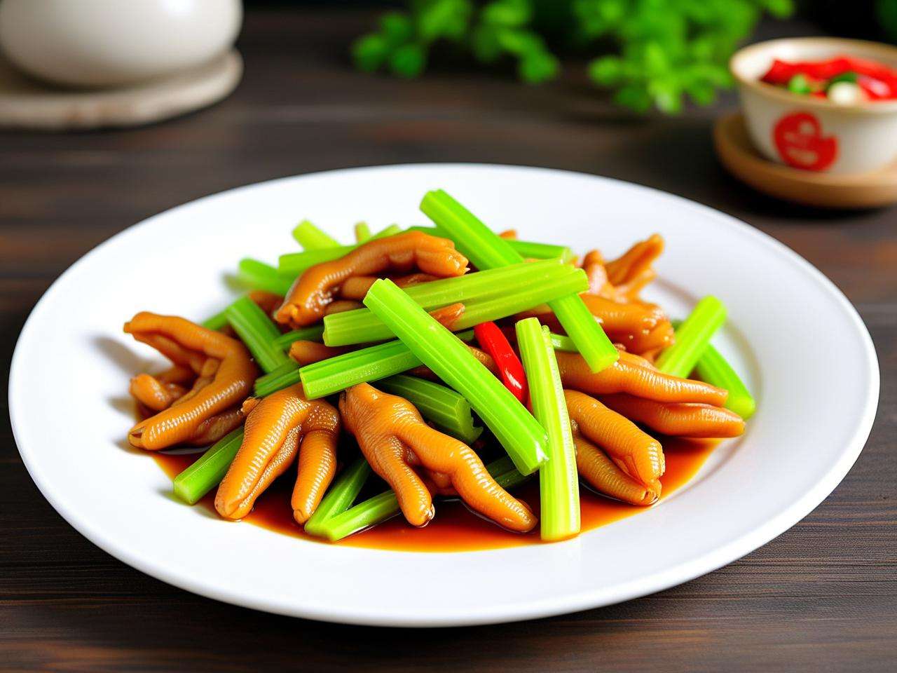 西芹炒鸭掌怎么炒好吃的烹饪技巧