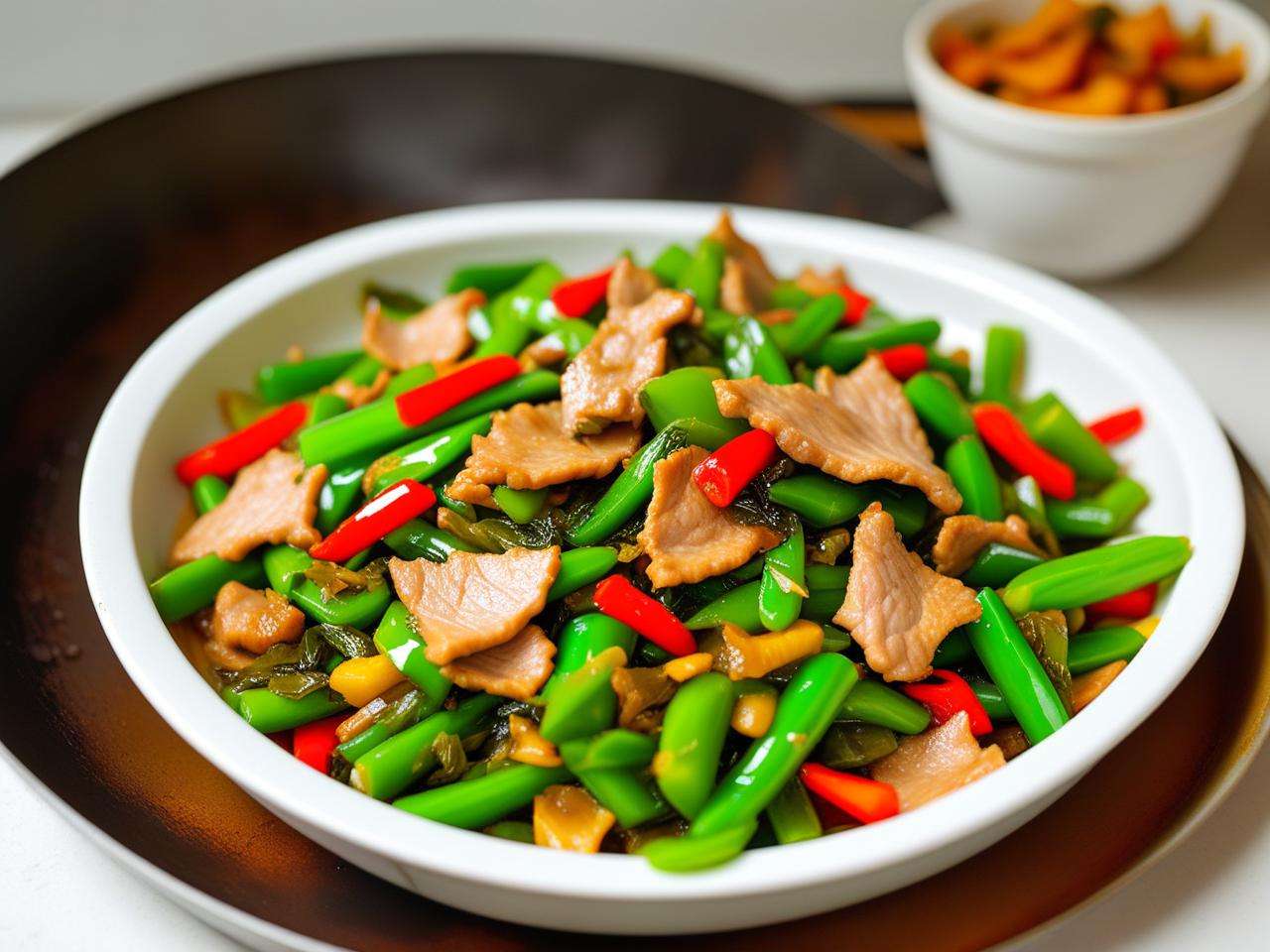 福田咸菜炒猪肉做法揭秘,鲜香美味一学就会!