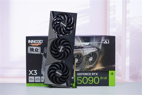撞色栅格典雅大气！映众RTX 5090D v2曜夜X3 24GB显卡图赏