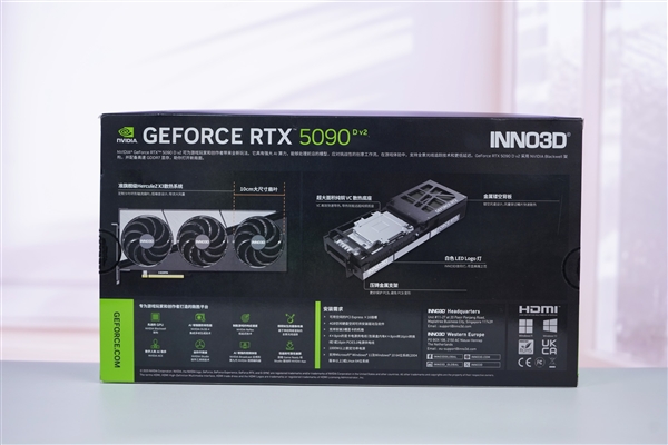 撞色栅格典雅大气！映众RTX 5090D v2曜夜X3 24GB显卡图赏