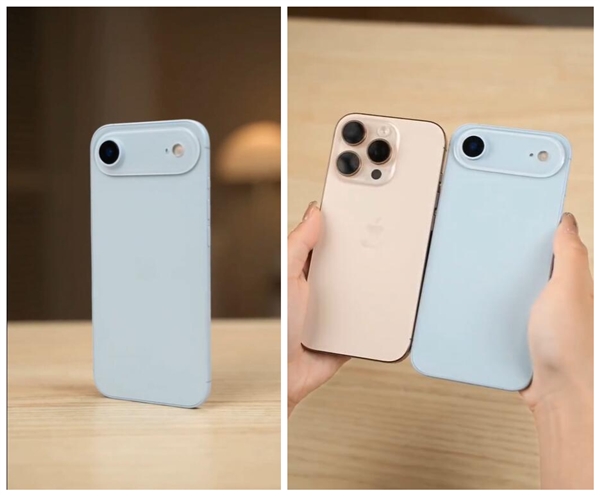 iPhone 17 Air天蓝色机模上手：辨识度拉满