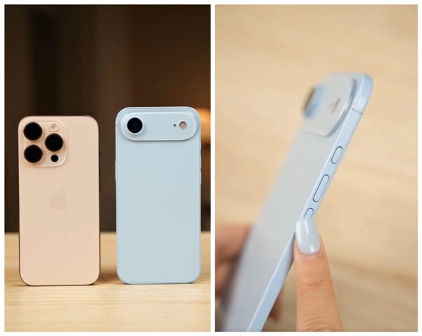 iPhone 17 Air天蓝色机模上手：辨识度拉满