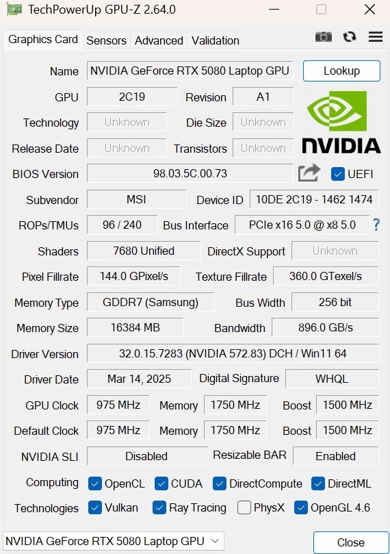从RTX 5060到RTX 5090：游戏本GPU性能到底差多少