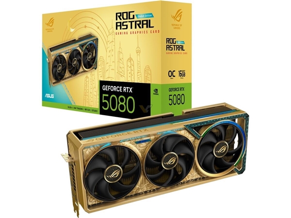近1.4万元溢价90％！华硕RTX 5080黄金版开卖 但没有金子