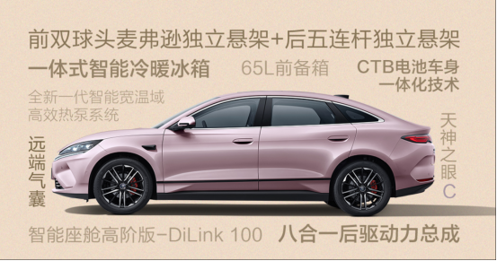 限时10.98万元起 比亚迪秦L EV新版上市：全系后驱+天神之眼