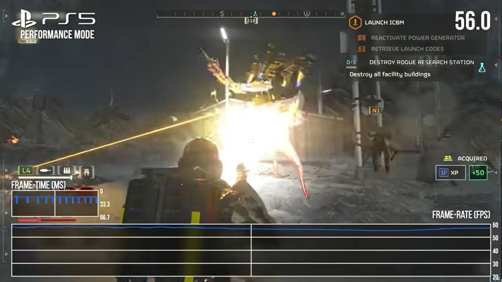 原配画质高 新欢帧数棒！ 《绝地潜兵2》两大主机对比