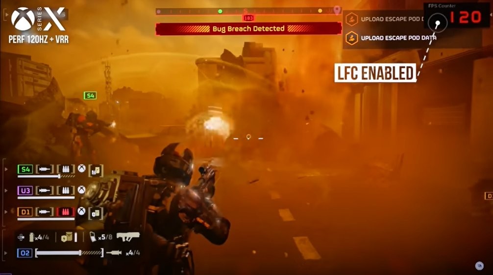 原配画质高 新欢帧数棒！ 《绝地潜兵2》两大主机对比