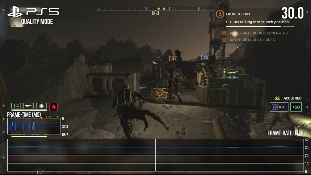 原配画质高 新欢帧数棒！ 《绝地潜兵2》两大主机对比