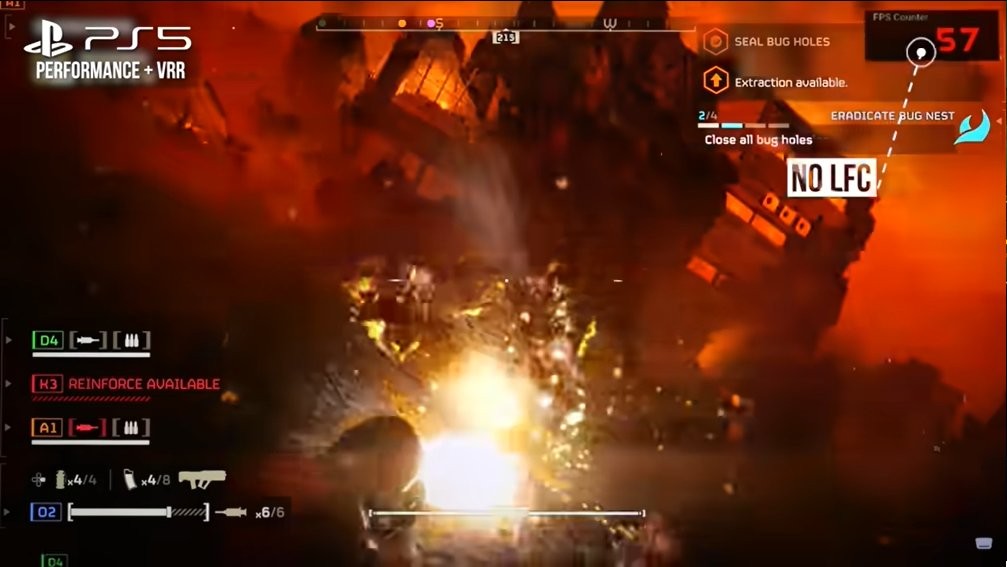 原配画质高 新欢帧数棒！ 《绝地潜兵2》两大主机对比