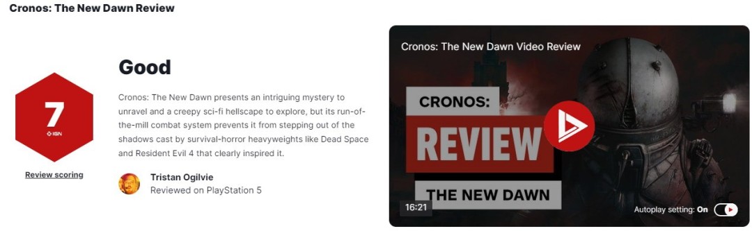 《时间旅者：重生曙光》IGN评7分 引人入胜但战斗平庸