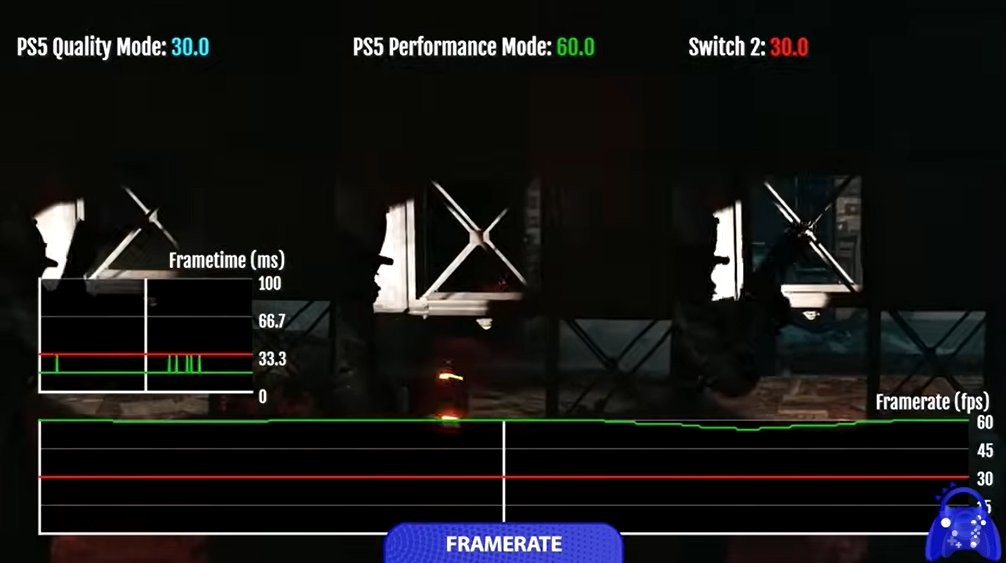 光照与细节阉割严重！ 《时间旅者：重生曙光》PS5与Switch2表现对比