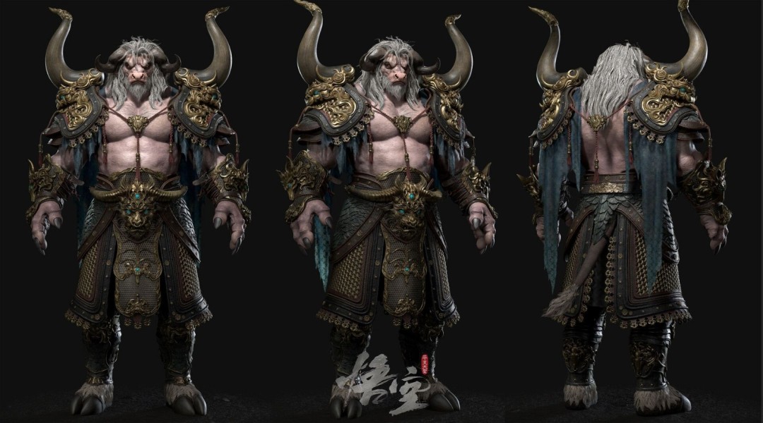 《黑神话：悟空》牛魔王同人作品 威武霸气！