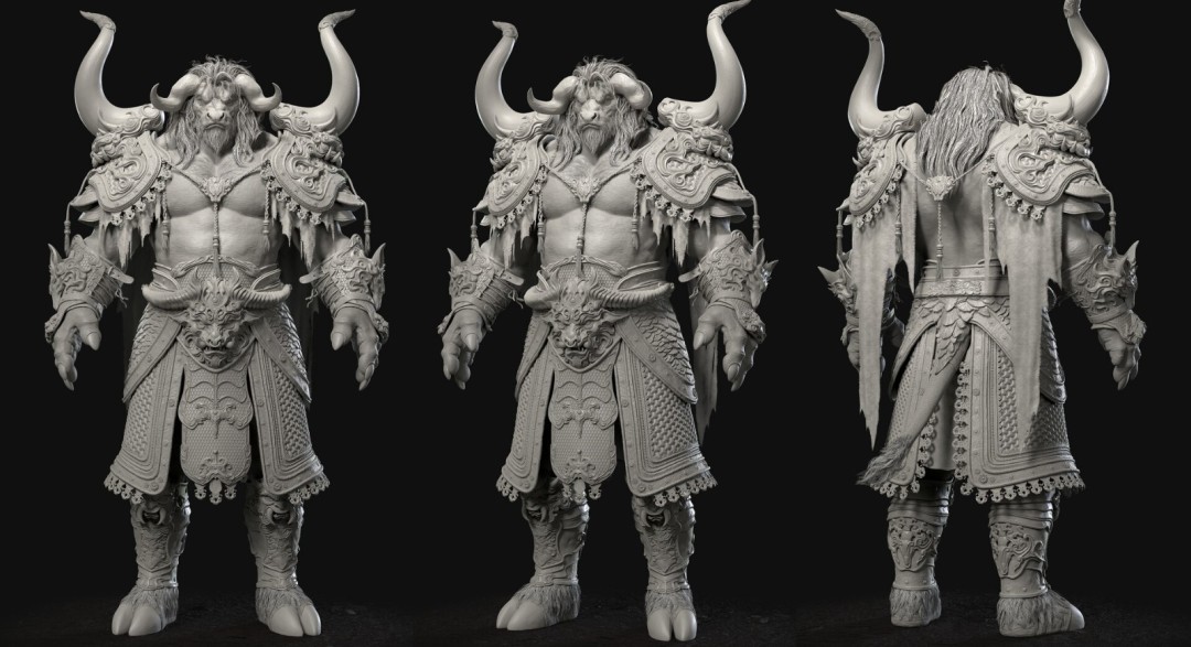 《黑神话：悟空》牛魔王同人作品 威武霸气！
