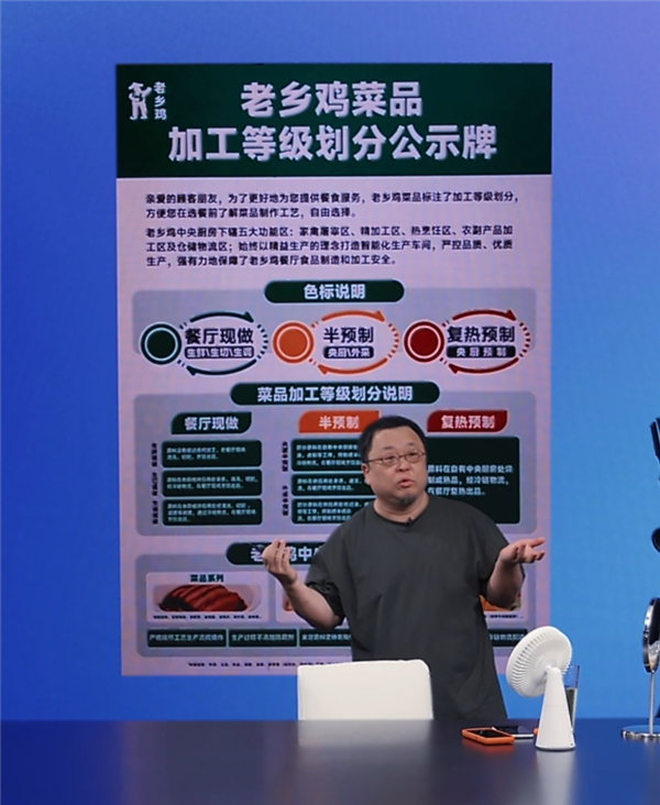 罗永浩西北之争 老乡鸡躺赢：预制菜完全公开透明
