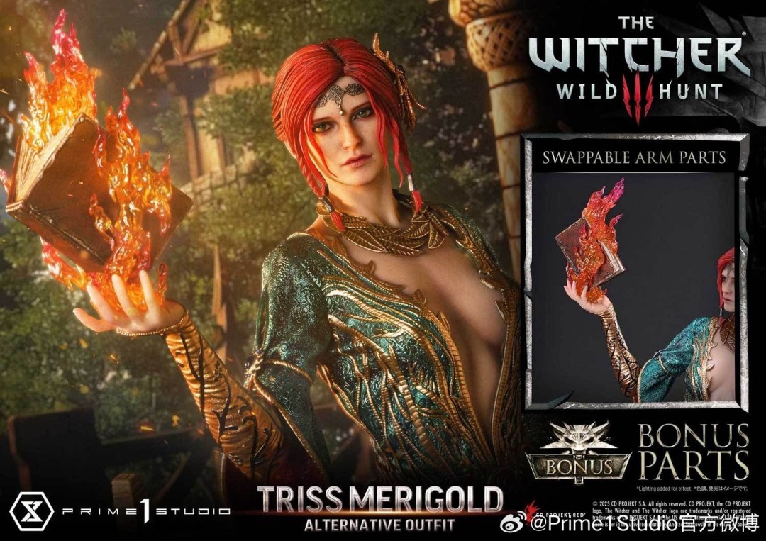 《巫师3》特莉丝雕像开启预约：肌肤细腻 柔美逼真