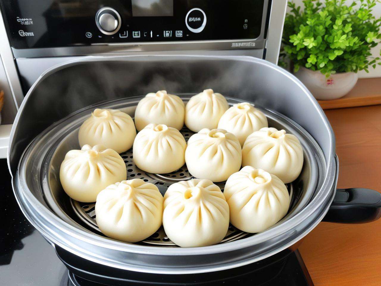 西门子蒸烤箱蒸包子做法，简单几步轻松搞定美味包子